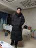 鸭鸭【王一博同款】情侣时尚长款加厚保暖都市户外连帽羽绒服 实拍图