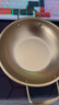 【韩剧同款】加厚不锈钢干锅海鲜锅火锅金色平底浅锅双耳锅泡面锅 单人款19cm【金色】双柄汤锅 实拍图