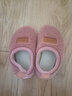 格子熊儿童地板鞋冬季加绒厚宝宝学步鞋防滑软底袜套秋冬棉鞋室内毛毛鞋 粉色加厚羔绒 27 -28（内长15.8cm 参考3岁左右) 实拍图