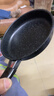 【亏本清仓】韩式麦饭石色不粘锅平底锅铁锅电磁炉不带盖 黑色小煎锅 14cm 实拍图