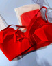 都市丽人【礼盒装】本命年红色内衣套装文胸罩红内裤棉袜子结婚情人节礼物 实拍图