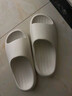 朴西新款EVA踩屎感厚底拖鞋女士居家室内情侣拖鞋男 白色 37-38 实拍图