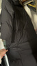 鸭鸭（YAYA）王一博同款极寒泡芙羽绒服女士长款过膝加厚户外情侣东北防寒外套 青光黑色 2XL //185(充绒292克) 实拍图