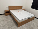 全友家居 北欧原木风板式床次卧室家用1.8米×2米现代简约双人床家具 实拍图