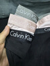 Calvin Klein内衣女士三条装经典提花腰边ck舒适棉质微弹性感比基尼三角内裤女 MP1-太空黑/椰青灰/月光白 3条 S 尺码偏大，建议拍小一码 实拍图