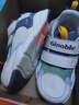 基诺浦男女童宝宝学步鞋 春秋透气幼儿童鞋 时尚百搭儿童机能鞋GW1610 象牙白/水草绿/灰色 24 150mm 适合脚长146-155mm 实拍图
