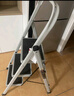 德力西（DELIXI）家用梯子折叠多功能人字梯便携铝合金爬楼梯扶梯4步梯 实拍图