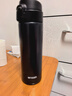 虎牌（TIGER）保温杯 轻量型不锈钢真空一键开启弹盖杯 MOY-A48C-KG石墨黑480ML 实拍图