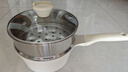 红厨钛陶瓷奶锅带蒸格宝宝辅食锅20cm婴儿小奶锅不粘锅燃气灶电磁炉用 实拍图