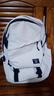 双星书包初中生大容量高中生大学生背包减负多功能电脑包双肩包 白色【升级款有挂件】 实拍图