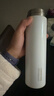炊大皇保温杯 316L医用级不锈钢茶水分离商务便携智能保温杯 白色 490ml 实拍图