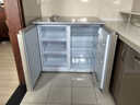 美菱226升卧式冰箱家用商用对开两门风冷无霜变频定频电脑控温嵌入式节能橱柜冰箱家商用厨房柜 226升风冷无霜 电脑控温 金色-定频 实拍图