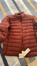 优衣库男装女装高级轻型羽绒茄克便携立领外套排骨夹克478273 478273/18暗红色 L 实拍图