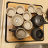 京东京造 茶具整套 功夫茶具陶瓷套装茶壶茶杯茶盘【黑陶提梁壶】 12件套  实拍图