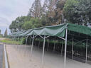 什嘉航推拉雨棚移动蓬活动伸缩式遮阳棚户外防雨大排档帐篷仓库停车摆摊 宽3米*长3米*高2.5米 顶布+架子 实拍图