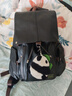 梵者双肩包男新款男士背包时尚休闲旅行大容量电脑包潮流高中学生书包 黑色升级款 实拍图