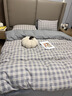 雅鹿水洗棉被套单件单人学生单被罩宿舍双人床单套被子套床上四件套 保罗+中灰【亲肤水洗棉】 150cm*200cm 被套单件 实拍图