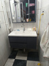 恋派浴室柜 陶瓷一体盆卫生间洗脸盆柜组合悬挂式洗漱台智能洗手盆柜 智能镜柜】珠光灰【促销中】80cm 实拍图