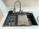 好太太家宝系列厨房水槽小米粒大单槽多功能洗碗洗菜一体盆304不锈钢洗菜池 68*45 【5.0加厚】纳米抗菌 实拍图
