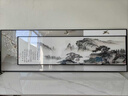 墨派 新中式客厅装饰画沙发背景墙壁画现代简约大气横幅山水叠加画 家和万事兴 A款 大幅150*50+小幅120*30晶瓷 实拍图