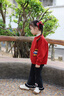 嘟嘟家宝宝拜年服冬装儿童冬季新年红色毛衣男童针织衫女童长袖上衣童装 红色 110 晒单实拍图