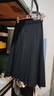 优衣库女装宽褶中裙/半身裙裙子25秋冬新款479916 09 黑色 XS /150/60A 实拍图