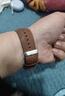 品胜适用华为手表表带Watch5/4/3/GT6/5/Pro/4/3/2真皮表带22mm时尚舒适商务皮革腕带46mm表盘浅棕色 实拍图