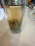 富光玻璃杯双层 带茶隔高硼硅玻璃水杯 茶水分离车载泡茶杯子男400ml 实拍图