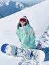 DOOK SNOW新款韩版滑雪服男女套装户外防水单板双板保暖套头衫情侣款滑雪服 薄荷绿（男套装） M /60-70kg 实拍图
