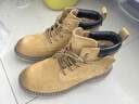马登美式猎装大黄靴男士马丁靴2026秋冬新款加绒男鞋做旧中帮工装靴子 沙漠黄 （加绒） 41 实拍图