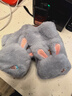 浩冠可爱毛茸茸手套女冬季少女韩版翻盖露指毛绒保暖加绒学生 实拍图