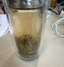 富光玻璃杯双层 带茶隔高硼硅玻璃水杯 茶水分离车载泡茶杯子男320ml 实拍图