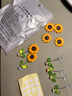 超萌可爱摇头向日葵汽车摆件太阳花车载摆件电动内饰中控台装饰品 摇头向日葵6个（送胶） 实拍图