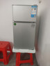 华宝小冰箱小型家用出租房用冷藏冷冻两用一级能效节能省电迷你宿舍寝室办公室二门电冰箱 【一级能效】58L银色【三天不到一度电】 实拍图