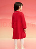 巴拉巴拉女童新中式针织连衣裙2025春装红色百褶公主拜年裙子208125111001 实拍图