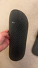 京东京造【抗菌皮纹拖】eva软弹家居防臭浴室新款拖鞋男士黑色44-45 实拍图