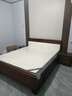 麦娅月胡桃木实木床现代简约1.8米双人软包床新中式1.5米单人储物 胡桃木床+乳胶弹簧棕垫+2柜 1800*2000mm抽屉款 实拍图