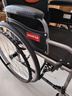 鱼跃 (yuwell)手动轮椅车H062折叠老人轻便免充气铝合金旅行手推代步 实拍图