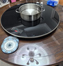 芝梵饭菜保温板加热菜板保温板暖菜板家用带电磁炉火锅暖菜板+火锅+自动旋转家庭旋转餐桌加热转盘 黑丨80CM【电动+手动旋转】电磁炉火锅款 实拍图