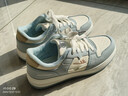 回力官方男鞋板鞋男冬季百搭透气情侣休闲鞋子运动男女鞋白蓝色加绒42 实拍图