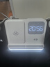aresh无线充电器四合一多功能时钟闹钟小夜灯适用华为手机耳机底座watch4 pro gt4非凡大师手表支架 白色四合一 配充电线【适用于华为手表】 实拍图