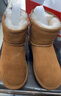 意尔康女靴雪地靴女士棉鞋厚底冬季加绒保暖东北抗寒短靴妈妈靴子 棕色 加绒 38 实拍图