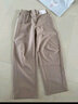 优衣库女装针织廓形长裤快干速干吸汗高腰弯刀镰刀裤479688 32 深米色 M /160/68A 实拍图