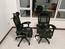 南皇人体工学办公椅电竞椅久坐打游戏办公室椅子久坐不累人工力学座椅 镂空双背黑-3级杆-尼脚-带搁脚-155°任意后躺 120-155度(含) 联动扶手 实拍图
