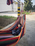 探险者户外露营休闲加厚加宽帆布吊床 室内弯木防侧翻 红色双人月牙吊床 实拍图