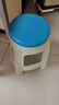 华恺之星 塑料凳子 家用加厚耐磨餐椅子小圆凳板凳换鞋浴室凳 蓝色 实拍图