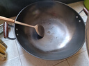 陆铁陆川铁锅生铁铸铁锅加厚家用炒菜锅无涂层不粘锅燃气适用大铁锅 双耳圆底 46cm （带盖铲）已开锅 实拍图