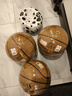 斯伯丁（SPALDING）篮球飞行员06十字型防尘吸湿皮料室内外通用7号成人青少年77-739Y 实拍图
