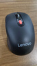联想（Lenovo） 无线蓝牙双模鼠标 便携办公鼠标 人体工程学设计 适用台式机一体机笔记本平板 Howard黑色 实拍图