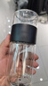创建（Crthl）创健玻璃杯 双层创意车载便携男女士泡茶杯玻璃 茶水分离水杯子 黑色加厚底款 实拍图